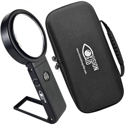 VISIONAID 30X Hands-Free Magnifier with Bright LED Lights - Hobby Edition