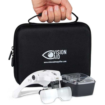 VISIONAID™ Magnifying Glasses with A Storage Case (USB Rechargeable) - Expert Set