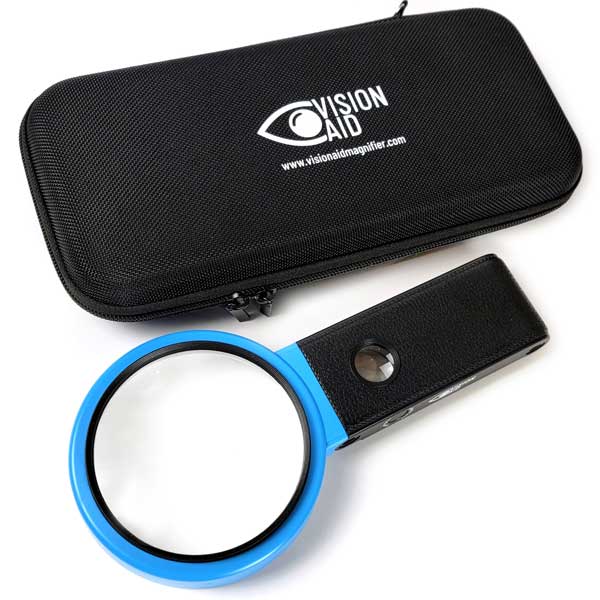 Hands Free Magnifying Glasses with Light by Zoom Vision, 160% Magnification  and Dual LED Lights, Includes Non Lighted Magnifying Glasses for Reading,  Close Work and Crafts